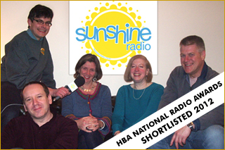 SUNSHINE SHORTLISTED FOR RADIO AWARD!